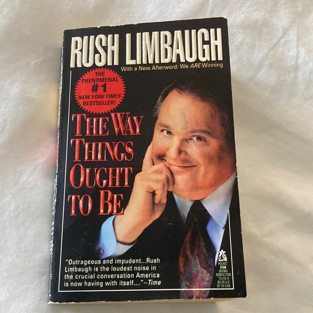 Rush Limbaugh the way things ought to be ~ paperback book
